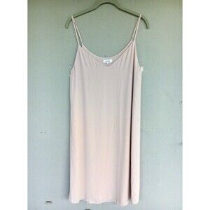 Aritzia Babaton Slip Dress S Blush Pink Silky Spaghetti Strap Knee Party Romanti